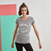 MoonSports Susan Kadın Baskılı  Tshirt,Antrasit,S. ürün görseli