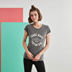 MoonSports Susan Kadın Baskılı  Tshirt,GRİ,S. ürün görseli