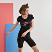 MoonSports Betty Kadın Charming Baskılı  Tshirt,BLACK,S. ürün görseli