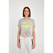 MoonSports Blair Kadın Büzgülü  Tshirt,GREY,L. ürün görseli