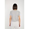 MoonSports Blair Kadın Büzgülü  Tshirt,GREY,L. ürün görseli