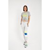 MoonSports Blair Kadın Büzgülü  Tshirt,GREY,L. ürün görseli