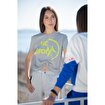 MoonSports Blair Kadın Büzgülü  Tshirt,GREY,L. ürün görseli