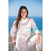 MoonSports Olivia Kadın Fermuarlı Beyaz Siyah Sweatshirt,LİLA,M. ürün görseli