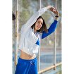 MoonSports Olivia Kadın Fermuarlı Beyaz Siyah Sweatshirt,ECRU,L. ürün görseli