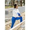 MoonSports Olivia Kadın Fermuarlı Beyaz Siyah Sweatshirt,ECRU,S. ürün görseli