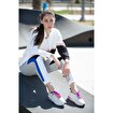 MoonSports Olivia Kadın Fermuarlı Beyaz Siyah Sweatshirt,ECRU SİYAH,S. ürün görseli