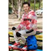 MoonSports Klaus Erkek Kapüşonlu  Sweatshirt,KIRMIZI,M. ürün görseli