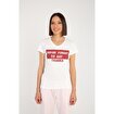 MoonSports Lili Kadın Never Forget Baskılı  Tshirt,KIRMIZI,XS. ürün görseli