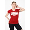 MoonSports Lili Kadın Never Forget Baskılı  Tshirt,BEYAZ,XS. ürün görseli