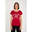 MoonSports Alisa Kadın 20 Baskılı  Tshirt,KIRMIZI,XS. ürün görseli