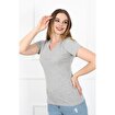 MoonSports Loya Kadın Basic  Tshirt,ACIK GRİ MELANJ,S. ürün görseli