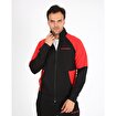 MoonSports Gölcük Erkek Fermuarlı  Sweatshirt,siyah kırmızı,M. ürün görseli