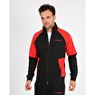 MoonSports Gölcük Erkek Fermuarlı  Sweatshirt,siyah kırmızı,M. ürün görseli