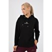 MoonSports Rose Kadın Kapüşonlu  Sweatshirt,SİYAH,L. ürün görseli