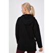 MoonSports Rose Kadın Kapüşonlu  Sweatshirt,SİYAH,S. ürün görseli