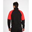 MoonSports Gölcük Erkek Fermuarlı  Sweatshirt,siyah kırmızı,S. ürün görseli