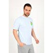 MoonSports Moonsports Erkek Papagan Baskılı Tshirt,Mavi,L. ürün görseli