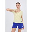 MoonSports Moonsports Kadın Kedi Baskılı Tshirt,SARI,M. ürün görseli