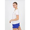 MoonSports Moonsports Kadın V Yaka Dikişli Tshirt,Beyaz Mavi,M. ürün görseli