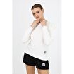 MoonSports Moonsports Kadın Sara Basic Sweat,BEYAZ,L. ürün görseli