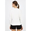 MoonSports Moonsports Kadın Sara Basic Sweat,BEYAZ,L. ürün görseli