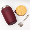 Igloo Bamboo Yemek Termosu 500ml-BORDO. ürün görseli