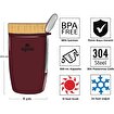 Igloo Bamboo Yemek Termosu 500ml-BORDO. ürün görseli
