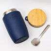 Igloo Bamboo Yemek Termosu 500ml-LACİVERT. ürün görseli