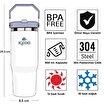 Igloo Powder Termos 900ml-MAVİ-BEYAZ. ürün görseli