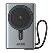 SHAZA 10.000 Mah 22.5W Led Göstergeli Magsafe Powerbank -Siyah resmi