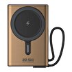 SHAZA 10.000 Mah 22.5W Led Göstergeli Magsafe Powerbank -Gold resmi