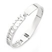 Picture of Welch Women's Welch Stone Detailed Roman Numeral Women's Stainless Steel Bracelet