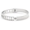 Picture of Welch Women's Welch Stone Detailed Roman Numeral Women's Stainless Steel Bracelet
