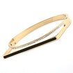 Picture of Welch Women's Welch Gold Stone Detailed Women's Stainless Steel Square Bracelet
