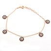 Picture of Welch Silver Welch Evil Eye Beaded 925 Sterling Women's Silver Bracelet