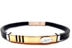 Picture of Welch Steel Welch Men's Stainless Steel Leather Bracelet