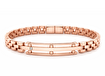 Picture of Welch Steel Welch Rose Stainless Steel Stone Detailed Bracelet