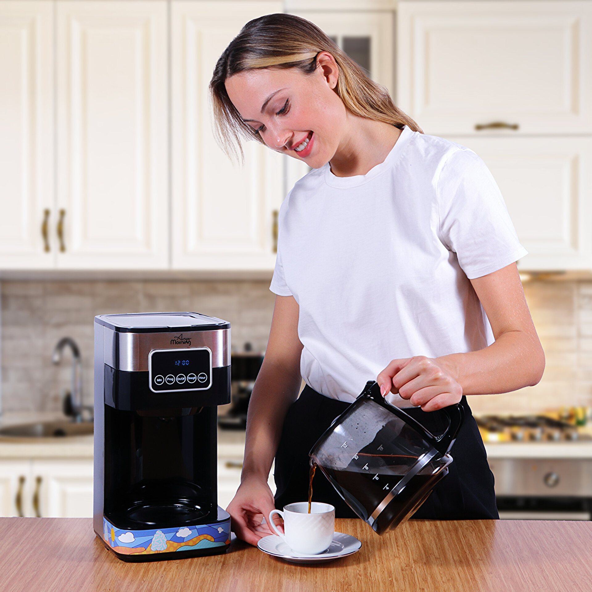 Smart coffee maker SkyCoffee M1509S-E. Enjoy your coffee break in one click!