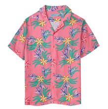 Anemoss Coral Pattern Men’s Boho Shirt 100% Viscose