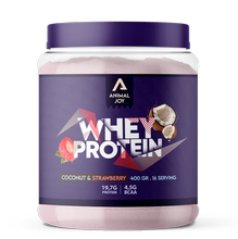 Animal Joy Whey Protein Strawberry-Coconut Flavoured 400 Gr / 16 Serving
