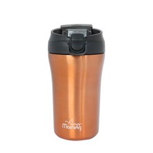Any Morning 14 oz Travel Mug SI232021 - Copper, Leakproof, Dual Lid, Stainless Steel