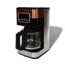 Any Morning SH21615S Programmable Filter Coffee Maker with LCD Touch Panel – Copper