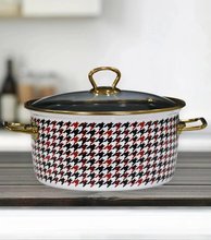 PR Home Forte Red Enamel Deep Frying Pot, 22 cm