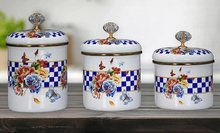 PR Home Allegro Set of 3 Enamel Spice Jars