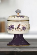 PR Home Fiorella Enamel Footed Candy Dish