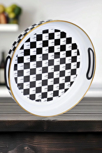 PR Home Dama Enamel Tray 28 cm