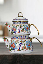 PR Home Hanzade Gold Model Enamel Teapot