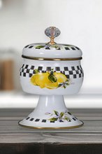 PR Home Lemon Enamel Footed Candy Dish