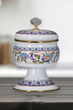 PR Home Hanzade Enamel Footed Candy Dish